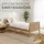Homestyle4u Komfortbett 90 x 200 cm Braun