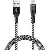 Sandberg USB-A auf Lightning 1 m Schwarz/Grau