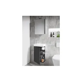 Möbel Kraft Badkombination 40 x 129 cm Grau