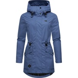 leichte kurz Outdoorjacke und Verstellbarer Kapuze YOUMODO Indigo Blue Gr L L