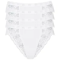 SLOGGI Chic Tai Slip 4er Pack Weiß 36