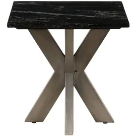 MASSIVMOEBEL24.DE Couchtisch Barcelona Schwarz Marmor 55 x 55 x 55 cm