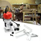 Gojoy - Oberfräse, 800w 220v Kantenfräse Einhandfräse Professional Holzfräse Handfräse Mit Transparenter Basis 30000r/min 6.35 Mm