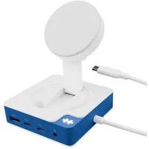 Targus Hyper® HyperDrive Flex MagCharge USB-C Hub weiß/blau