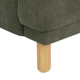 Beliani Sessel TUVE Cord 72 x 71 x 70 cm Dunkelgrün
