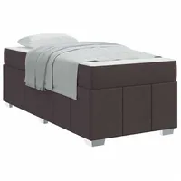 VidaXL Bettrahmen mit Matratze Dunkelbraun 90 x 190 cm