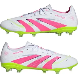 adidas Predator Pro FG Herren Cloud White/Lucid Pink/Lucid Lemon 47 1/3