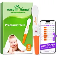 Easy@Home 3 x Schwangerschaftstest Frühtest 10 mIU/ml - Empfindlicher Frühschwangerschaftstest, HCG Pregnancy Test Hochpräzise, Schwangerschaft bestimmen (3 HCG Test) Exp: 31.12.2026