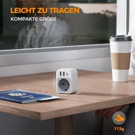 TESSAN Adapter 2 St. Grau