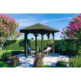 SKANHOLZ Pavillon Nancy 1, 6-Eck, BxT: 360x312 cm grau