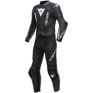 Dainese Laguna Seca 5 Lederkombi 2tlg. perforiert - Schwarz/Schwarz/Weiß / 52