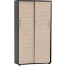 MÖBELPARTNER Metz Aktenschrank 80,1 x 38,2 x 150 cm silber