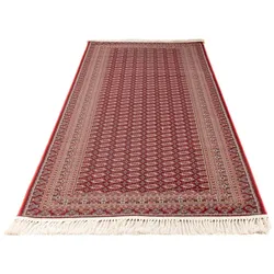 Orientteppich MORGENLAND "Arabesque Allure - Orientalischer Webteppich", rot, B:100cm H:0,8mm L:400cm, Polyester, Teppiche, OrientOptik