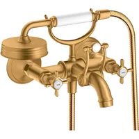 Hansgrohe Montreux 2-Griff Wannenarmatur Brushed Gold Optic