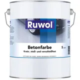 Ruwol Betonfarbe Anthrazitgrau (RAL 7016) 5 liter - Betonfarbe außen frostsicher - Bodenfarbe Außen- fassadenfarbe sockelfarbe Farbe für Beton, Holz, Stein - Innen & Außen - Terrassen und Einfahrten