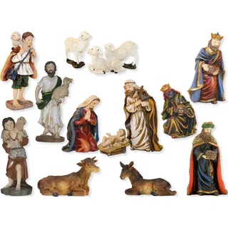 Krippenfigur Krippenfiguren Krippenset 14-teilig