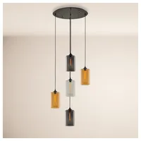 s.luce Cruet Mehrfach-Pendelleuchte Glas 3 oder 5-flammig