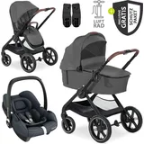 hauck 3in1 Kinderwagen-Set Walk N Care Air Trio in grau | Gr.: onesize