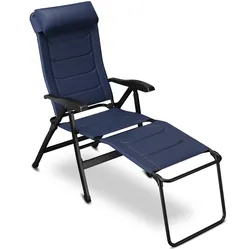 Klappstuhl gepolstert »Camping 3D-Mesh« mit Beinauflage, blau