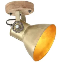 VidaXL Wand-/Deckenlampen Industriestil 2 Stk. Messing 20x25 cm E27