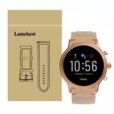 LvBu Armband Kompatibel mit Fossil Julianna Hr, Classic Edelstahl Uhrenarmband für Fossil Gen 5 Julianna HR Smartwatch (Roségold)