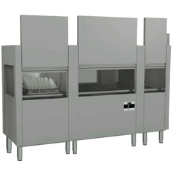 Durchlauf-spülsystem vorspül-, reinigungs- und klarspülmodul mit mehrfacher ausführung - 2520x770x1620 mm - 35000 W 400/3V - 28TDC212 Eurast