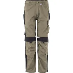 Bundhose "BESTWORK NEW" - 48 - khaki/Schwarz