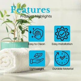 Intirilife Duschablage Duschregal in Schwarz | Gr.: onesize