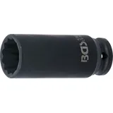 BGS Kraft-Steckschlüssel-Einsatz Zwölfkant 5343, Antrieb Innenvierkant 12,5 mm (1/2"), SW 24 mm