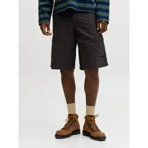 JACK & JONES Shorts mit Cargotaschen Modell 'COLE MATTY Black, S