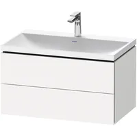 Duravit L-Cube c-shaped Badmöbel-Set 800mm Weiß Matt Dekor ×