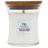 Woodwick White Tea & Jasmine Duftkerze 85 g