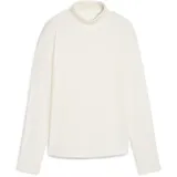 Puma Trainingsshirt "Charlotte Modalon Langarm-Golftop Damen", Damen, Gr. XL, weiß (warm weiß), Obermaterial: 38% Modal, 57% Baumwolle, 5% Elasthan, clean, regular fit, Rundhals, Shirts