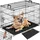 Tectake Hundekäfig-Gitterbox Luna 78 x 52 cm Schwarz