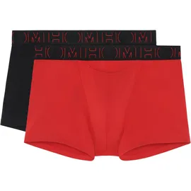 HOM Boxershorts 2er Pack Rot / Schwarz / Mehrfarbig XL