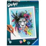 Ravensburger 20130 - CreArt Malen nach Zahlen, Boho Lion,