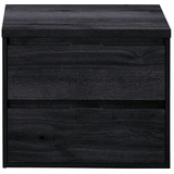 Waschtischunterschrank Sanox Porto Frontfarbe black oak 70 cm mit Waschtischplat