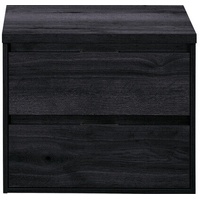 Waschtischunterschrank Sanox Porto Frontfarbe black oak 70 cm mit Waschtischplat