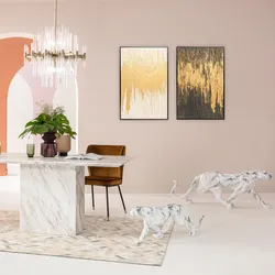 Kare Design Bild mit Rahmen »Gerahmtes Bild Abstract« Kare Design Farbe Bild(er): goldfarben