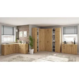 milino Mehrzweckschrank 80 x 195 x 40 cm Eiche Artisan