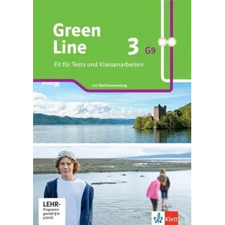 Green Line 3 G9: Fit für Tests und Klassenarbeiten. Arbeitsheft mit Lösungen und Mediensammlung Klasse 7 (Green Line G9. Ausgabe ab 2019)