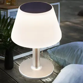 Expo Börse 2er Set LED Solar Tischleuchte, Kunststoff, weiß, Höhe 28 cm