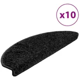 vidaXL Stufenmatten 10 Stk. 65x21x4 cm Schwarz