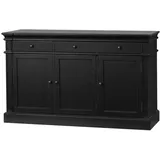 VCM Amaretta Sideboard 142 x 86 x 45 cm Schwarz