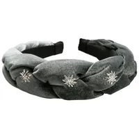 Alpenflüstern Schmuckset Haarreifen - EDELWEISS grau