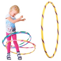 Hoopomania Hula-Hoop-Reifen Bunter Kinder Hula Hoop für kleine Profis, Ø70cm, Gelb-Lila gelb|lila Ø 70 cm