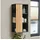 [en.casa] Hängeschrank Svanes 60x30x20 cm Dunkelgrau/Natur [en.casa]