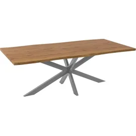 möbelliebling JOSY 240 x 77 x 100 cm Wildeiche grau/silber