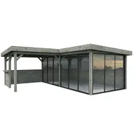 Palmako Gartenhaus Lenna 5,88 x 5,88 m Grau