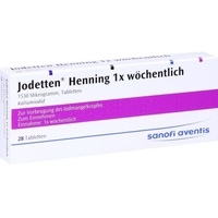 Sanofi-Aventis Jodetten Henning 1x wöhentlich Tabletten 28 St.